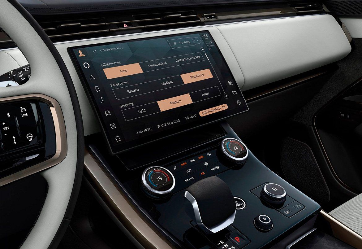 Range Rover Sport 2022 system display