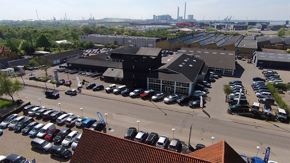 Bilcentret Peer Glad - luftfoto 2014